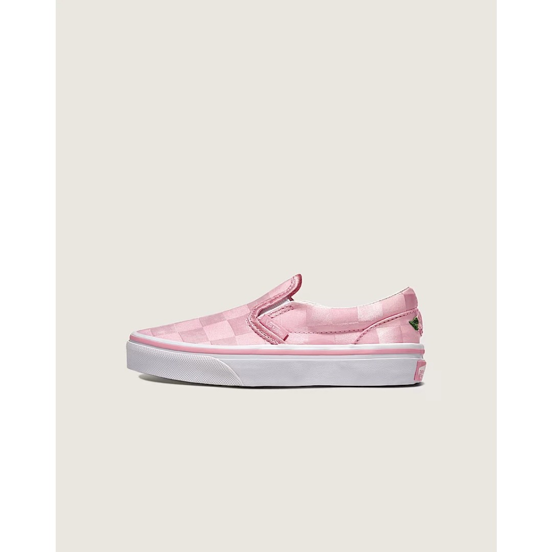 Vans Shoes Old Skool - Vans Big Kid Slip-on Checkerboard Satin