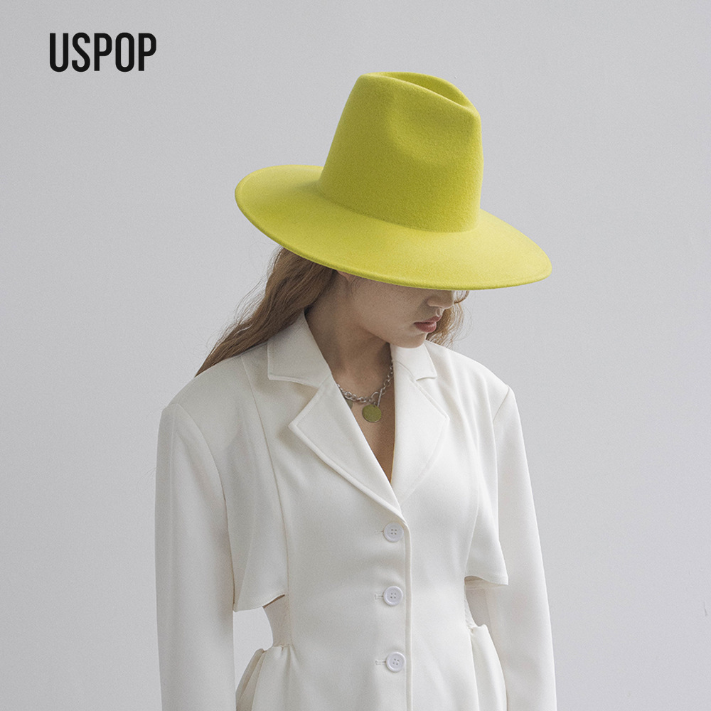 USPOP Autumn Winter Fashion Pl - огляд і ціна Fedora Hat Wool
