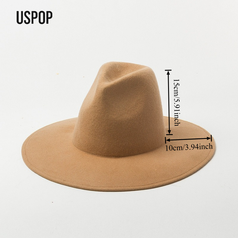 USPOP Autumn Winter Fashion Pl - огляд і ціна Fedora Hat Wool