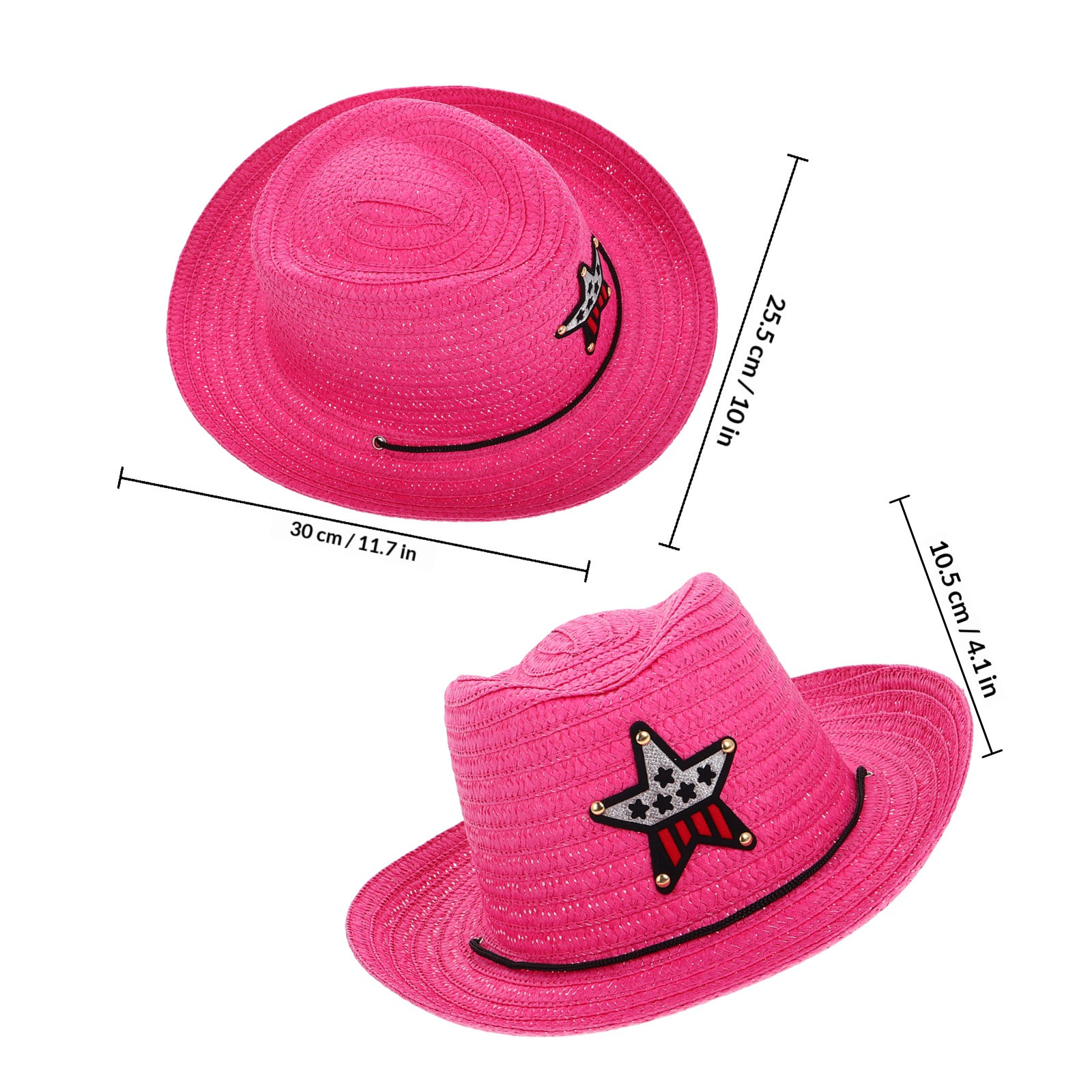 Children Cowboy Hat Western St - огляд і ціна Cowboy Hat Straw